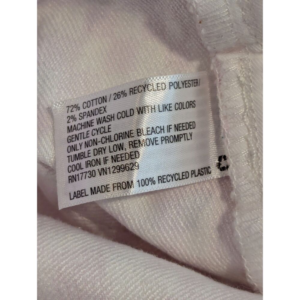 Ava & Viv High Rise Slim Straight Jeans 16 Pink Op Art 26" Inseam - Picture 7 of 7